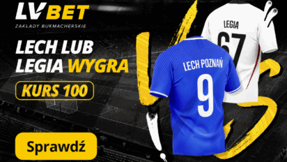 Kurs 100.00 na wygraną Lecha lub Legii w Superpucharze Polski