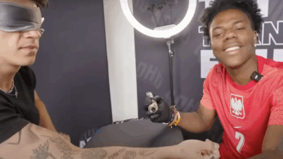 Kacper Błoński w ogniu krytyki po tatuowaniu przez IShowSpeeda