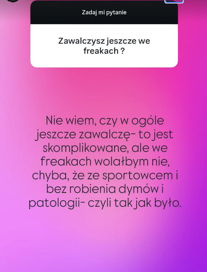 Czy Fericze wróci do freaków