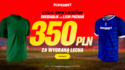 Bonus 350 PLN za wygraną Lecha z Breidablik
