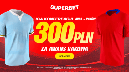 Bonus 300 PLN za awans Rakowa Częstochowa do Ligi Konferencji