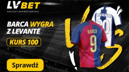 Kurs 100.00 na wygraną FC Barcelony z Levante