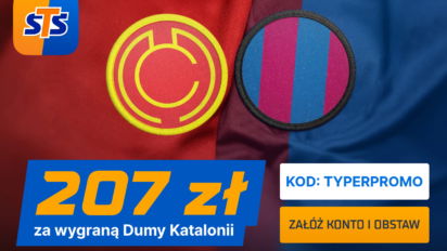 Bonus 207 PLN za wytypowanie zwycięzcy w hitach lig europejskich