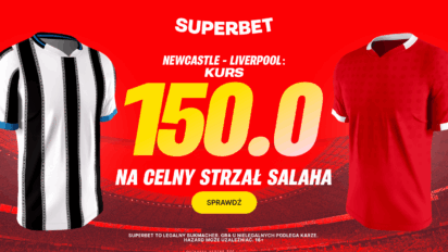 Kurs 150.00 na celny strzał Salaha w meczu Newcastle - Liverpool