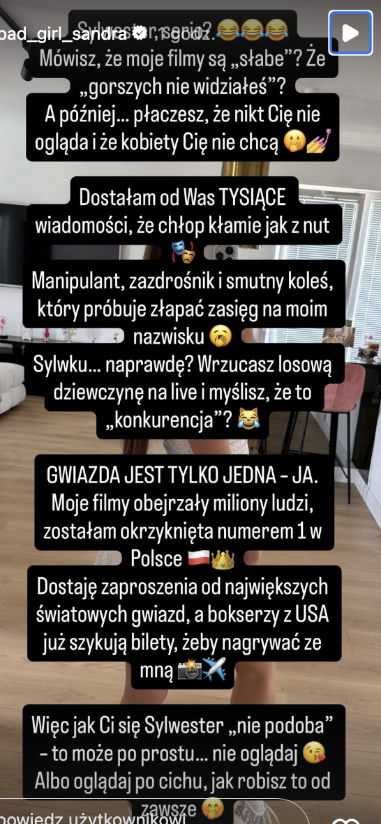Sandra do Sylwestra Wardęgi