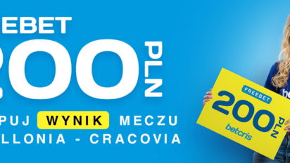 Freebet 200 PLN za wynik meczu Jagiellonia vs Cracovia