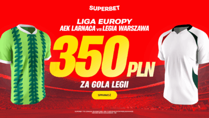 Bonus 350 PLN za gola Legii z AEK