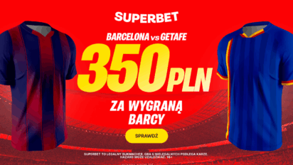 Bonus 350 PLN za zwycięstwo FC Barcelony z Getafe