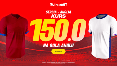 Bonus 300 PLN za gola Anglii z Serbią
