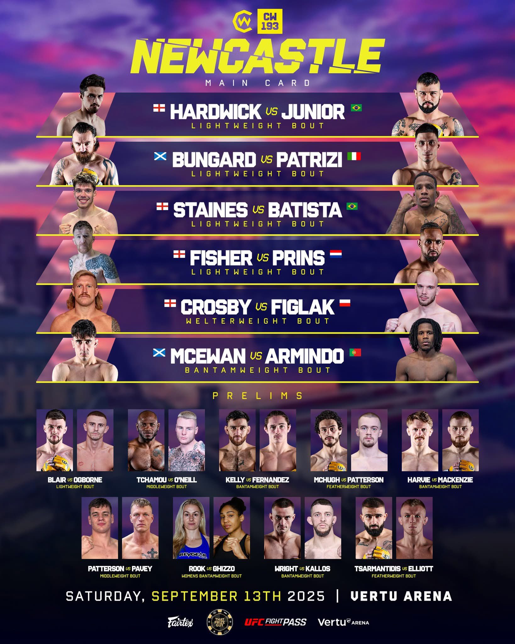 cage warriors 193 karta walk