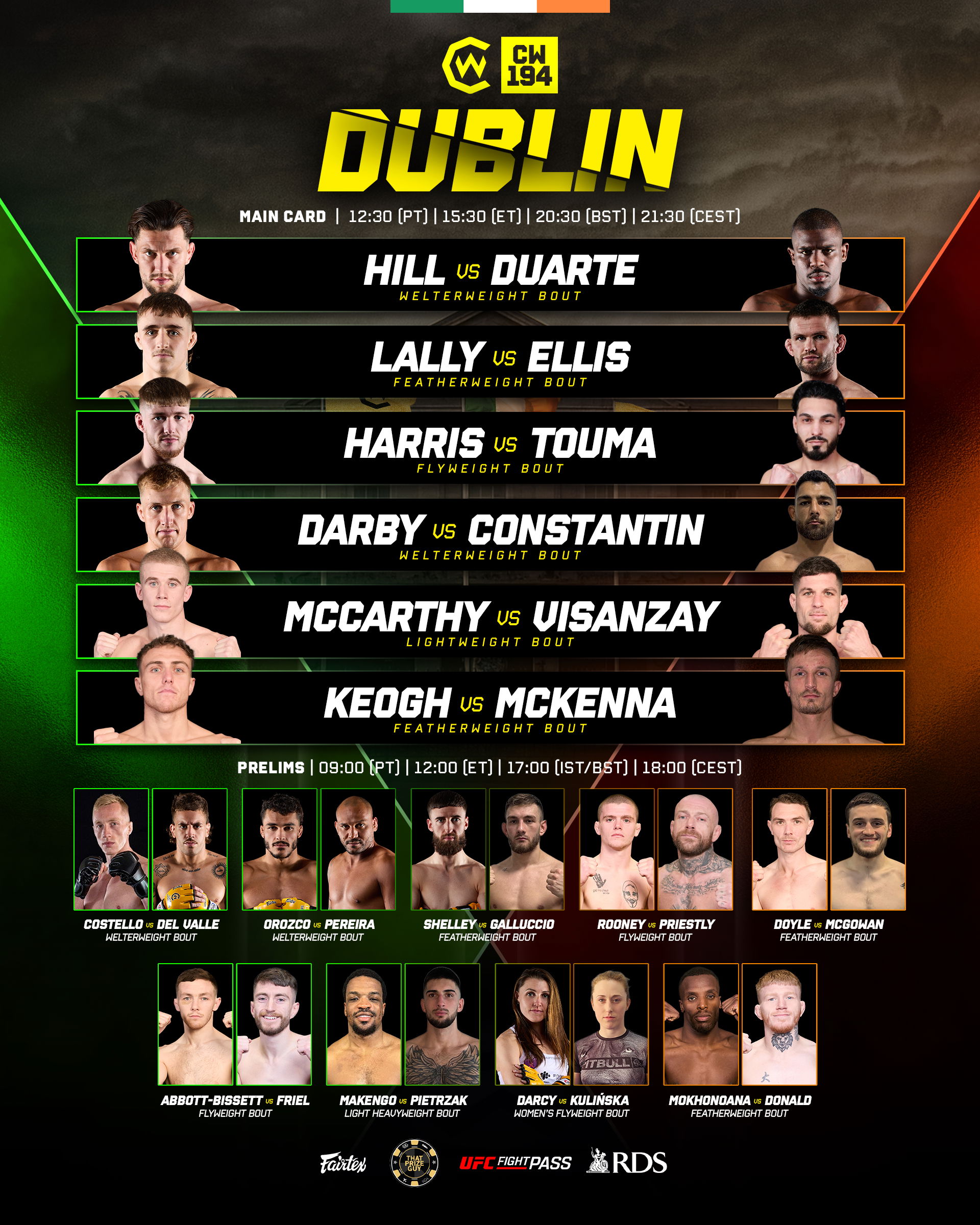 cage warriors 194 karta walk