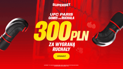 Bonus 300 PLN za wygraną Ruchały z Gomisem