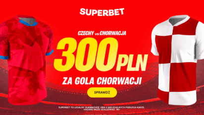 Bonus 300 PLN za gola Chorwacji w meczu z Czechami