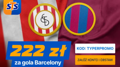 Bonus 222 PLN za wytypowanie drużyny z golem w hitach lig europejskich meczów