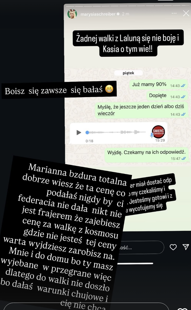 Schreiber zaprzecza słowom Laluny dotyczącym FAME MMA 28