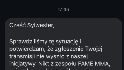 Ktoś podszył się pod FAME MMA, żeby zablokować live Wardęgi?!