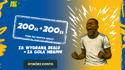 400 PLN za wygraną Realu Madryt i bramkę Mbappe!