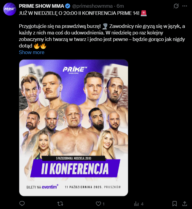 konferencja prime mma 14