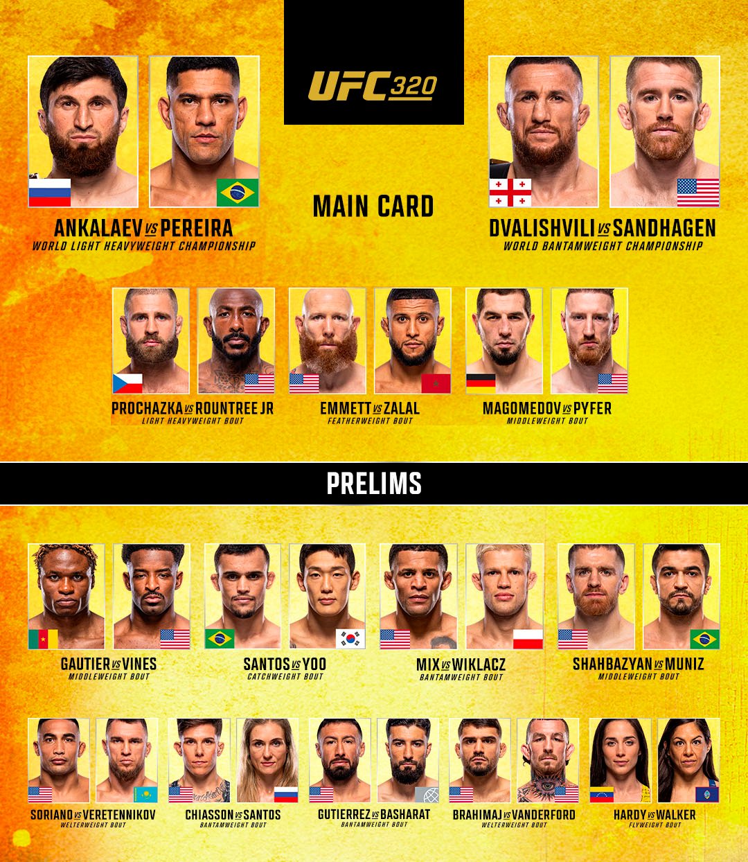 ufc 320 karta walk