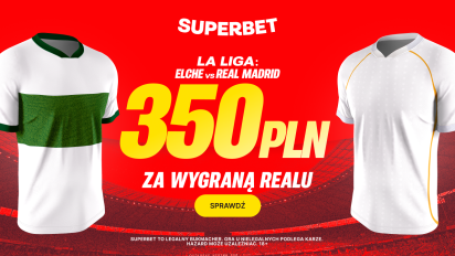 Bonus 350 PLN za wygraną Realu Madryt w meczu z Elche