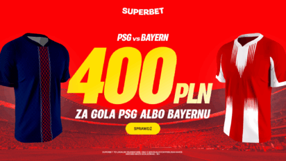 Bonusowe 400 PLN za gola PSG lub Bayernu Monachium