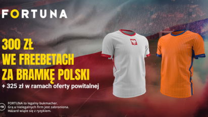 Bonus 300 PLN za gola reprezentacji Polski z Holandią