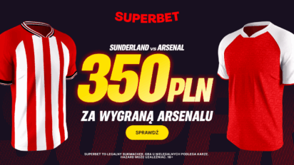 Bonus 350 PLN za zwycięstwo Arsenalu z Sunderlandem
