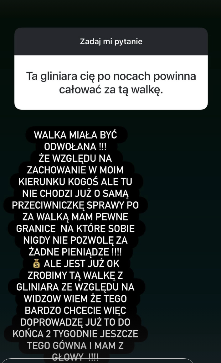 Laluna vs Gliniara - "Walka miała być odwołana"