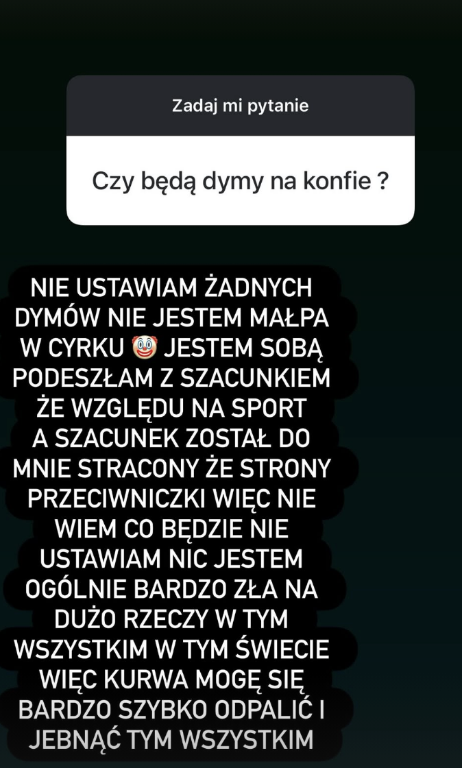 Relacja Lirsz z przeciwniczką