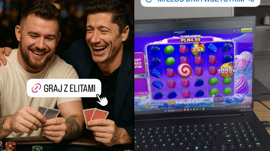 Polak promuje kasyno twarzą Lewego?