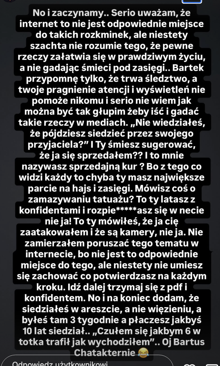 Załęcki - "Nie przyznaję się do winy"
