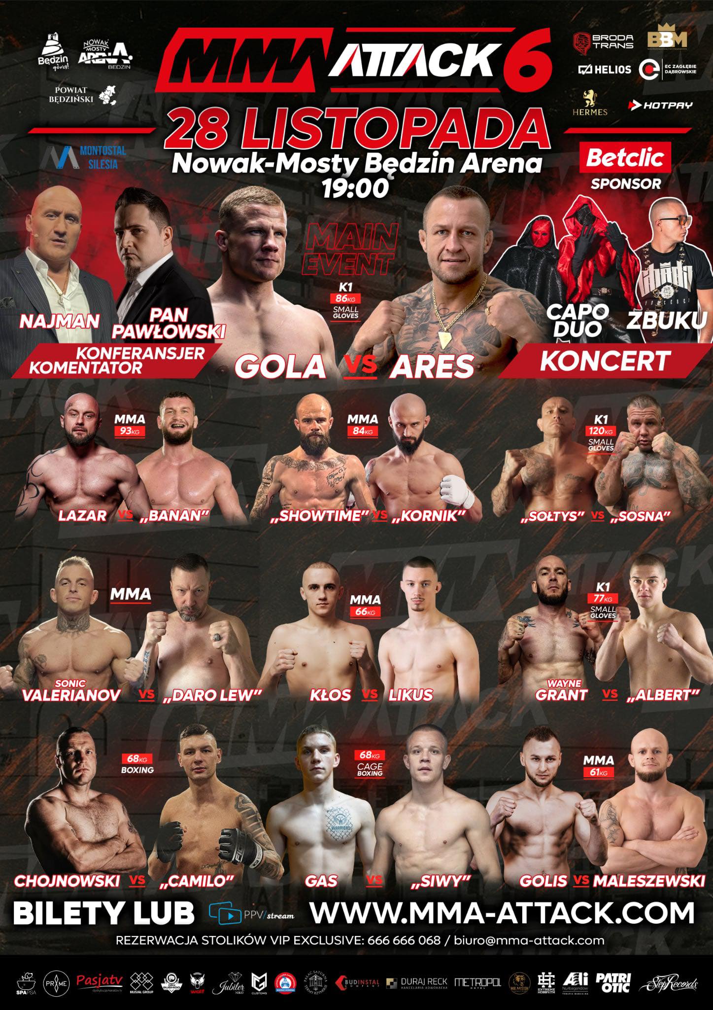 mma attack 6 karta walk