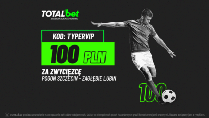 Freebet 100 PLN za zwycięzcę meczu Pogoń Szczecin vs Zagłębie Lubin