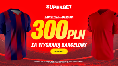 Bonus 300 PLN za wygraną Barcelony z Osasuną
