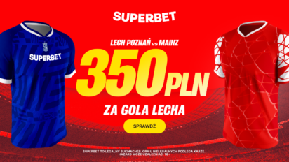Bonus 350 PLN za gola Lecha Poznań w meczu z Mainz