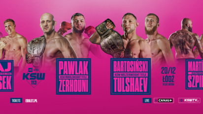 KSW 113: Bartosiński vs Tulshaev karta walk - sprawdź kto zawalczy!