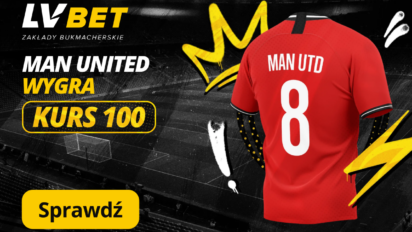 Manchester United - Bournemouth: bonus 100 PLN w LVBET za wygraną Czerwonych Diabłów