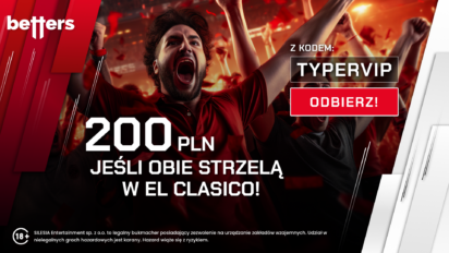 Bonus 200 PLN za gola Barcelony i Realu