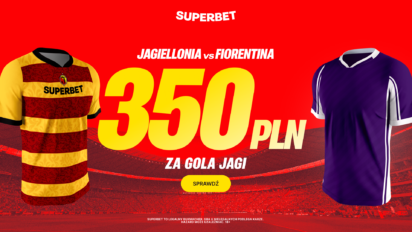 Bonus 350 PLN za gola Jagiellonii z Fiorentiną