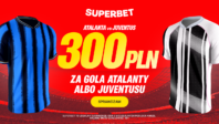 Bonus 300 PLN za gola wybranej drużyny w meczu Atalanta - Juventus