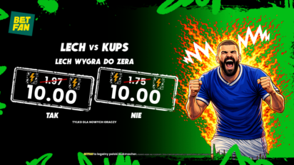 176 PLN w gotówce za wygraną Lecha Poznań do zera