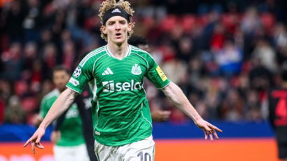 Anthony Gordon dokonał czegoś wielkiego - cztery gole i historyczny wyczyn w Lidze Mistrzów