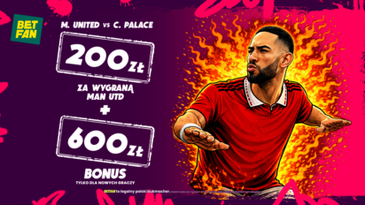 Freebet 200 PLN za zwycięstwo Man United z Crystal Palace