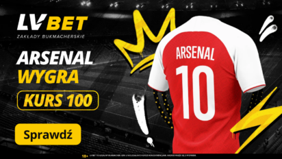 Kurs 100.00 na wygraną Arsenalu z Evertonem