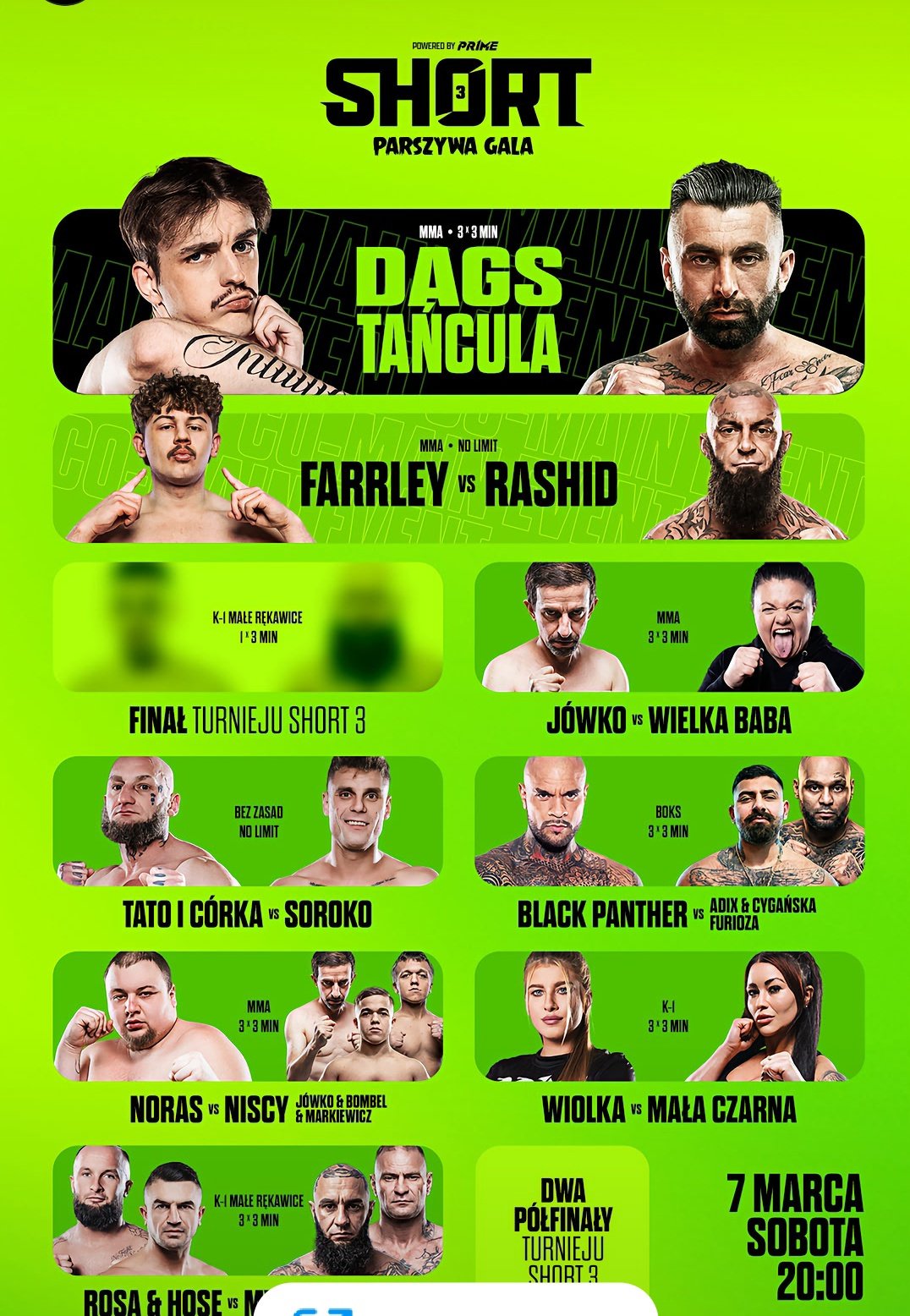 prime short mma 3 karta walk