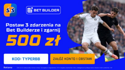Bonus 500 PLN za kupon betbuilder na mecz Real Madryt vs Manchester City