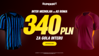 Bonus 340 PLN za gola Interu Mediolan z AS Romą