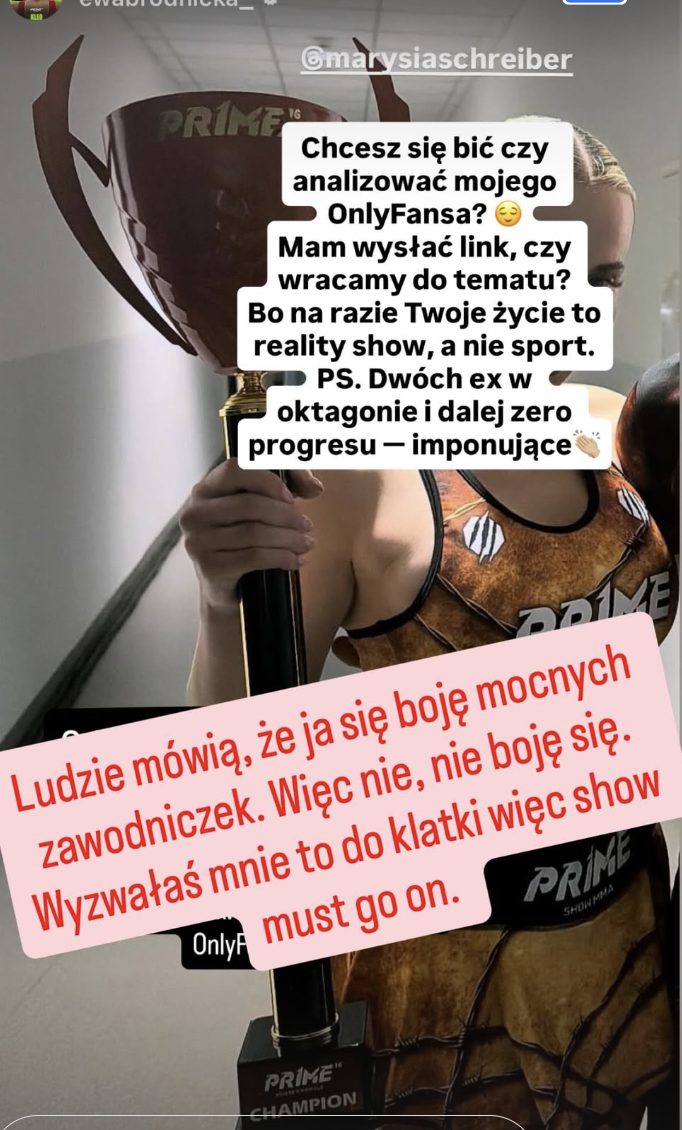 Ewa Brodnicka z jasnym przekazem do Marianny