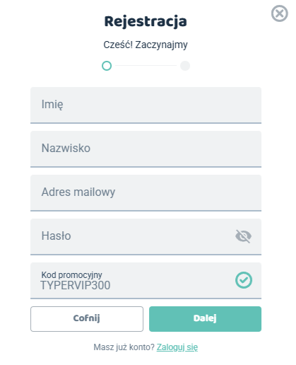 lebull bonus powitalny rejestracja 300