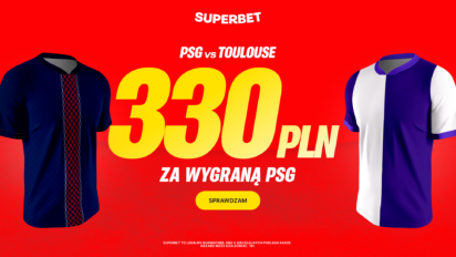 Bonus 330 PLN za wygraną PSG z Toulouse